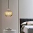 Стеклянный подвесной светильник в стиле модерн LITA Серый фото 10