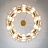 Серия подвесных люстр на кольцевом основании с абажуром из кристальных пластин с гравировкой листьев ODBORG фото 4