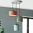 Светодиодный светильник с деревянными элементами MINE ГолубойA фото 8