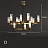 Серия люстр со стеклянными рельефными плафонами вытянутой цилиндрической формы SIDONIA модель С фото 5