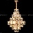 Серия дизайнерских люстр с каскадным абажуром из рельефных хрустальных подвесок геометрической формы SIMONETTA C фото 7