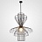 Подвесной светильник в индустриальном стиле из металлических прутьев фото 2